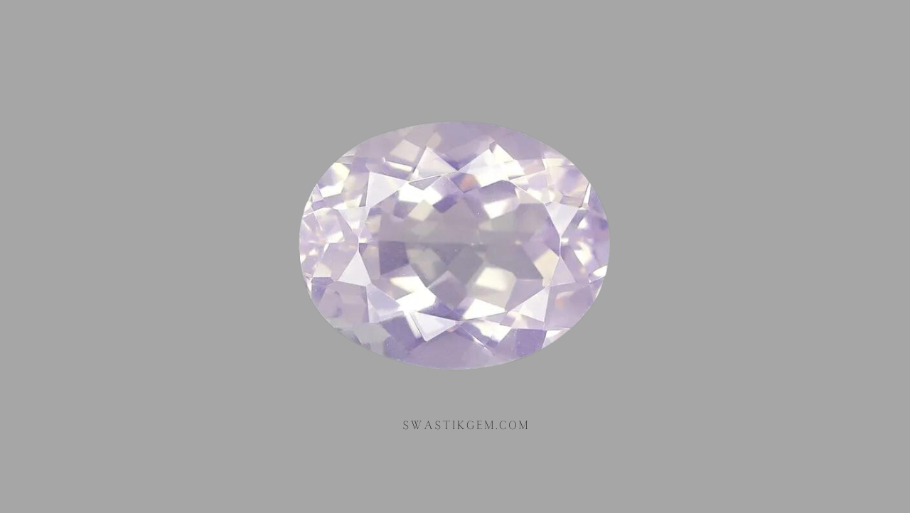 Natural lavender quartz stone 6 Carat