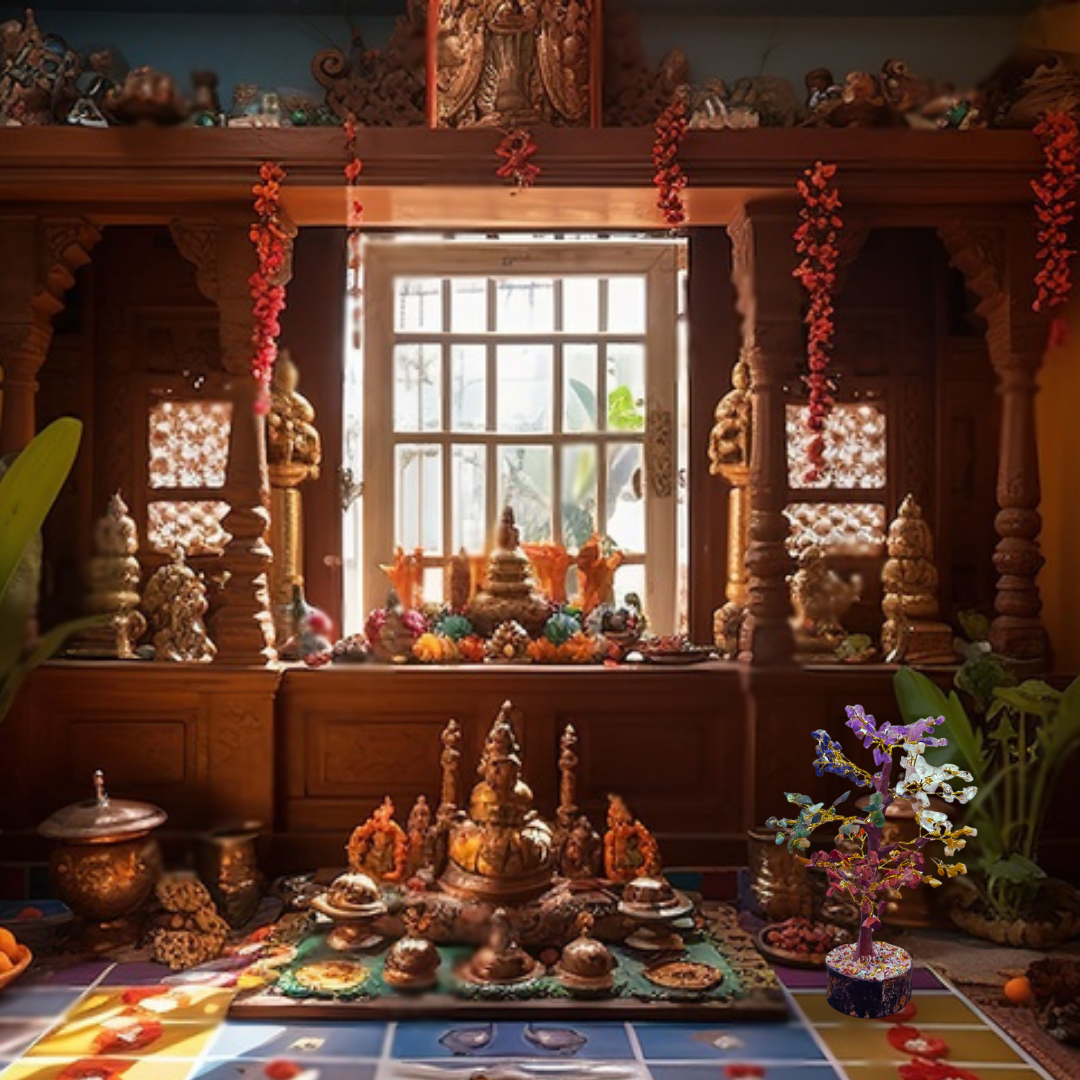 7 Chakra Tree - 10 inches / 25 cm