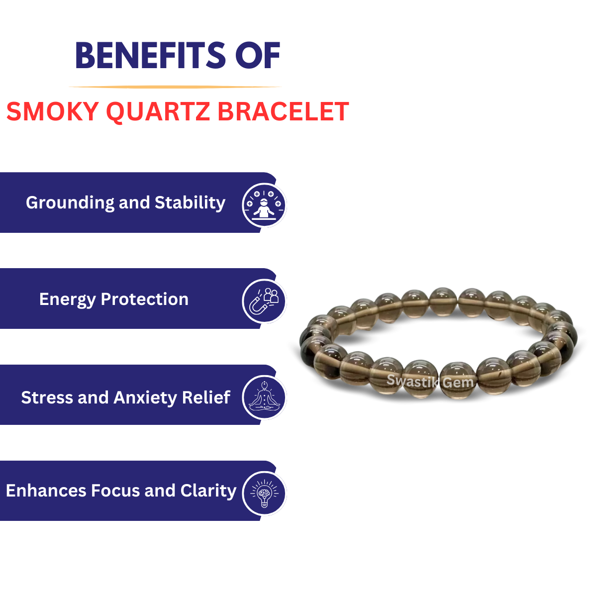 Benefits of Smoky Quartz Bracelet