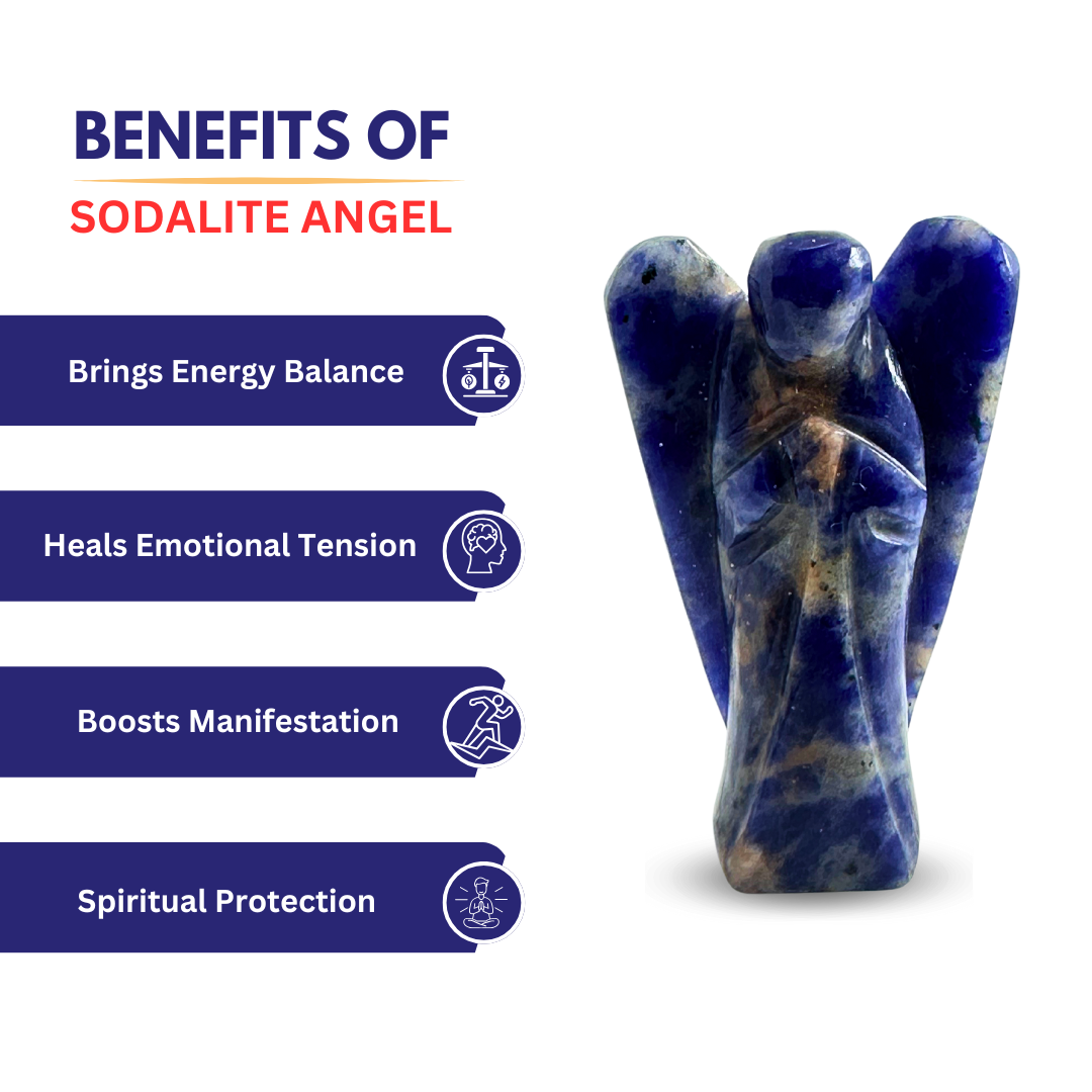 Sodalite Angel - 5 Inch