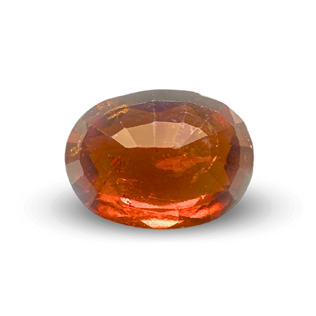 Natural Hessonite Garnet 6.50 Carat – Certified Vedic Gem