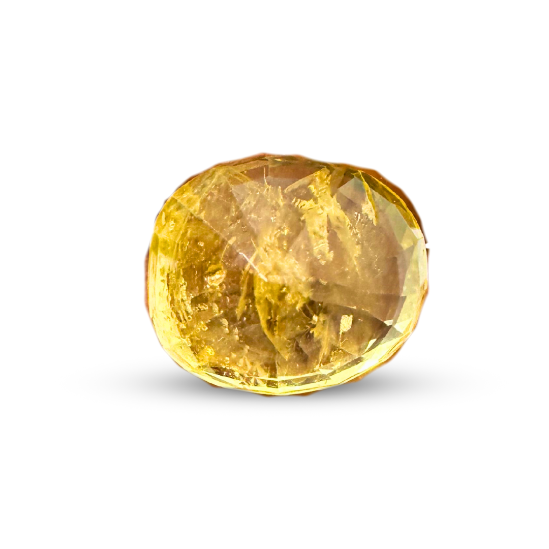 Yellow sapphire 5.55 Carat