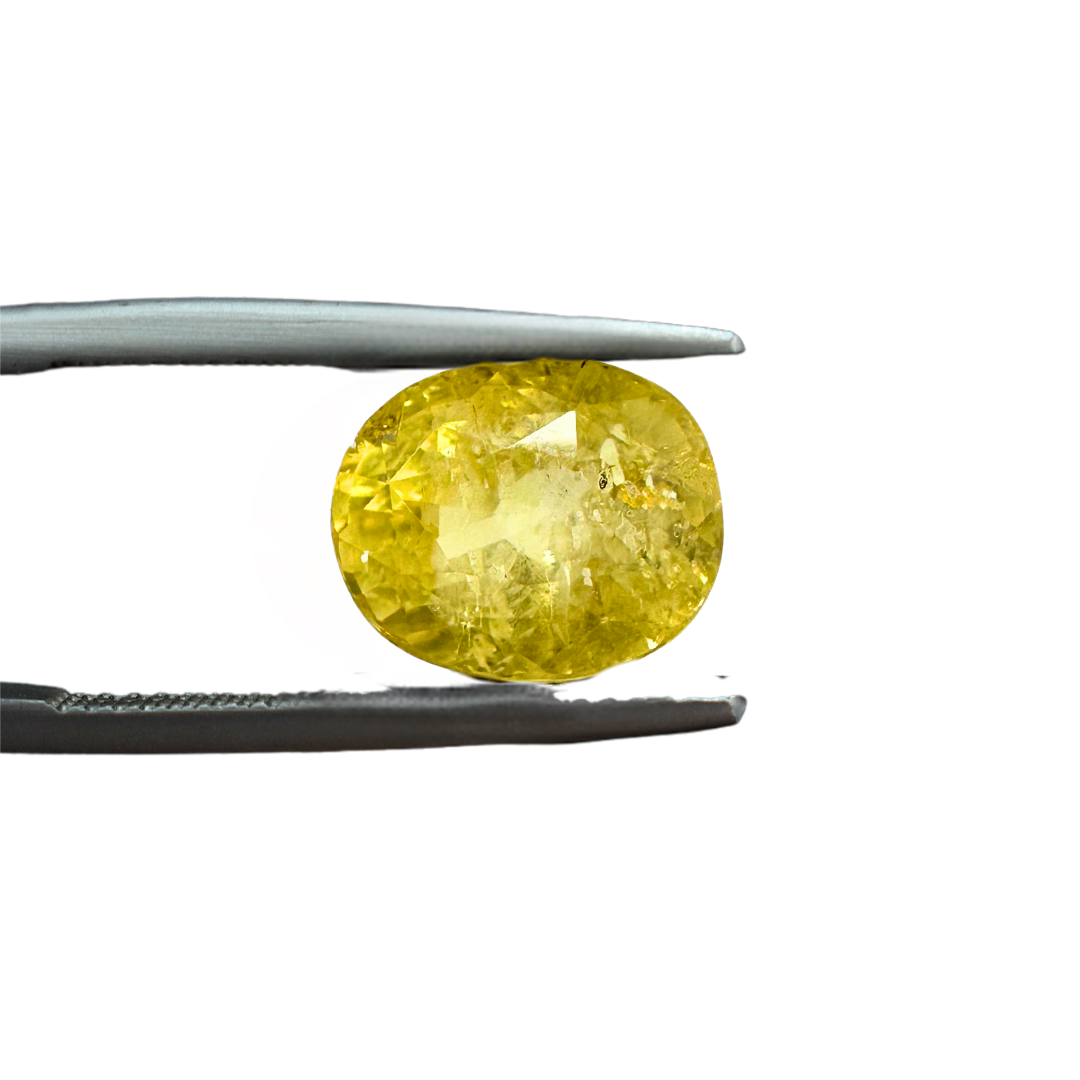 Yellow sapphire 5.55 Carat