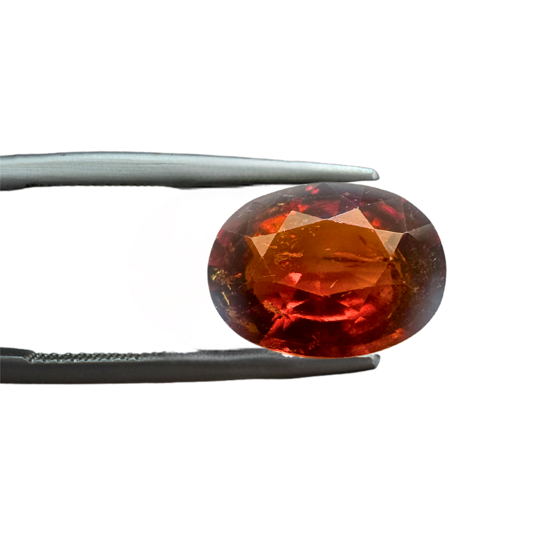 Natural Hessonite Garnet 6.50 Carat – Certified Vedic Gem
