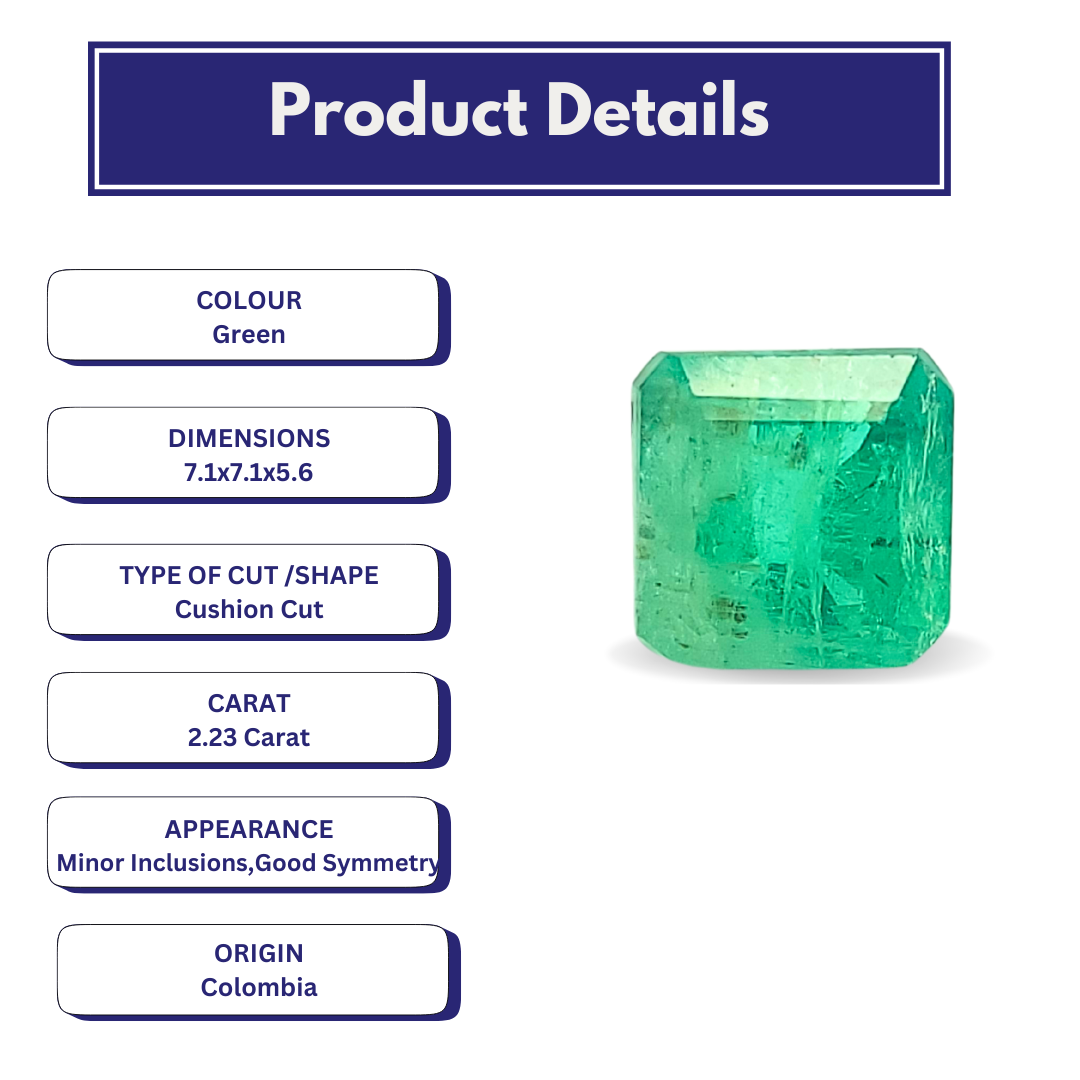 Product Details of Colombian Emerald 2.23 Carat