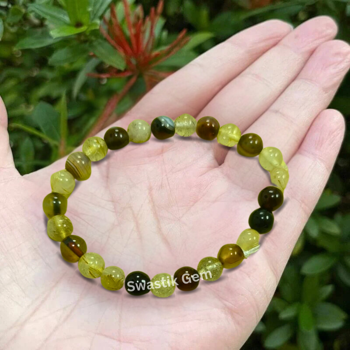 uses of Agate With Golden Rutilated Quartz Bracelet