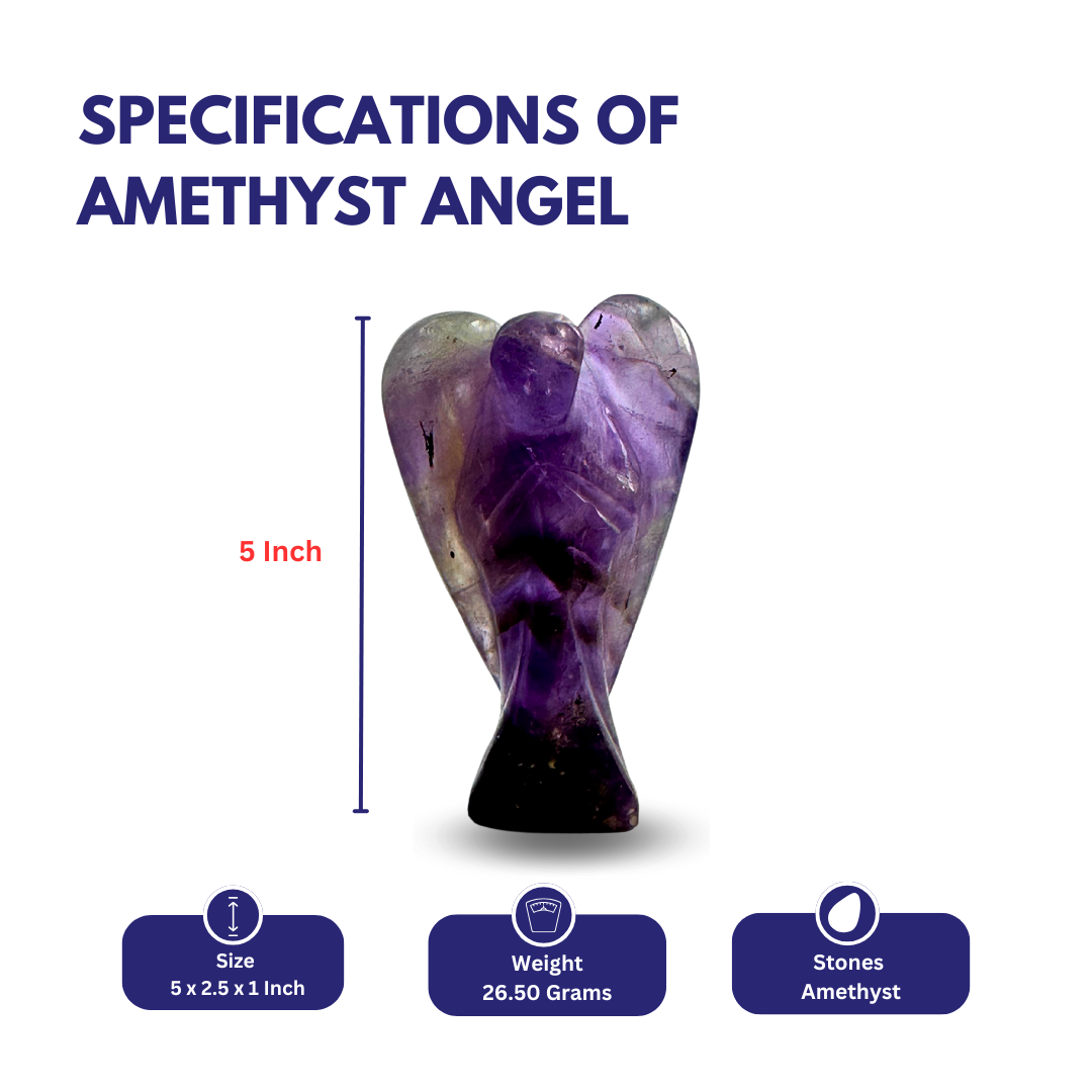 Amethyst Angel - 5 Inch