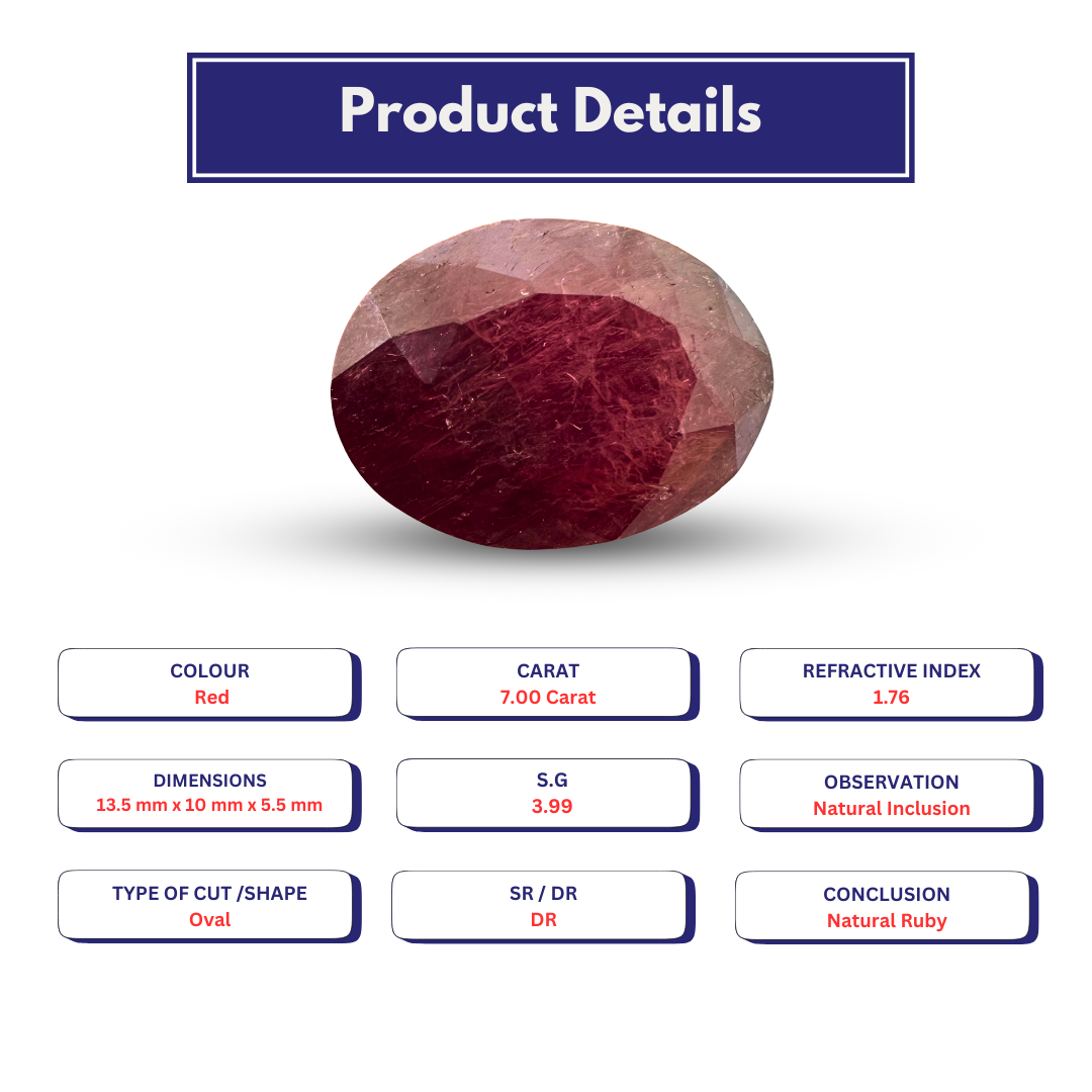 Ruby 7.00 Carat