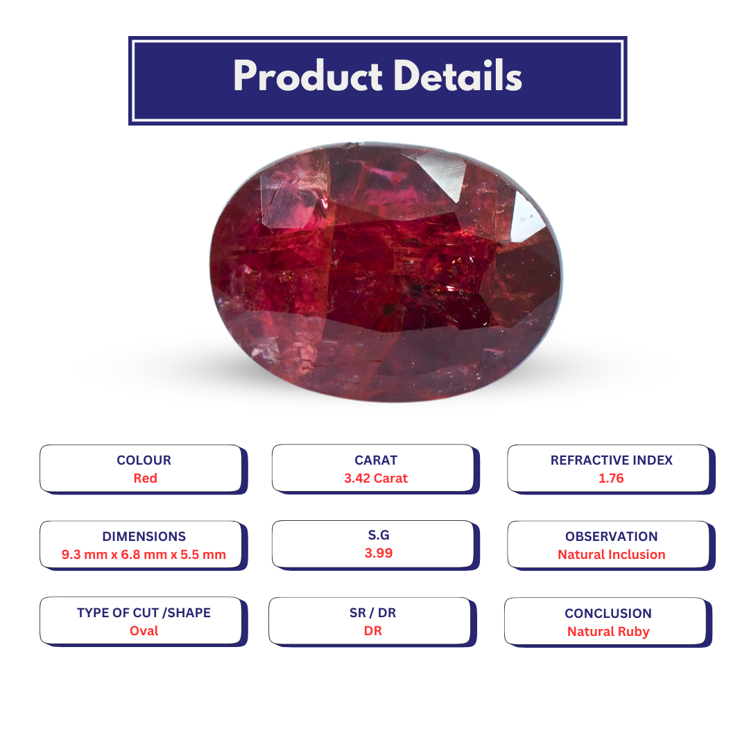 Ruby 3.420 Carat