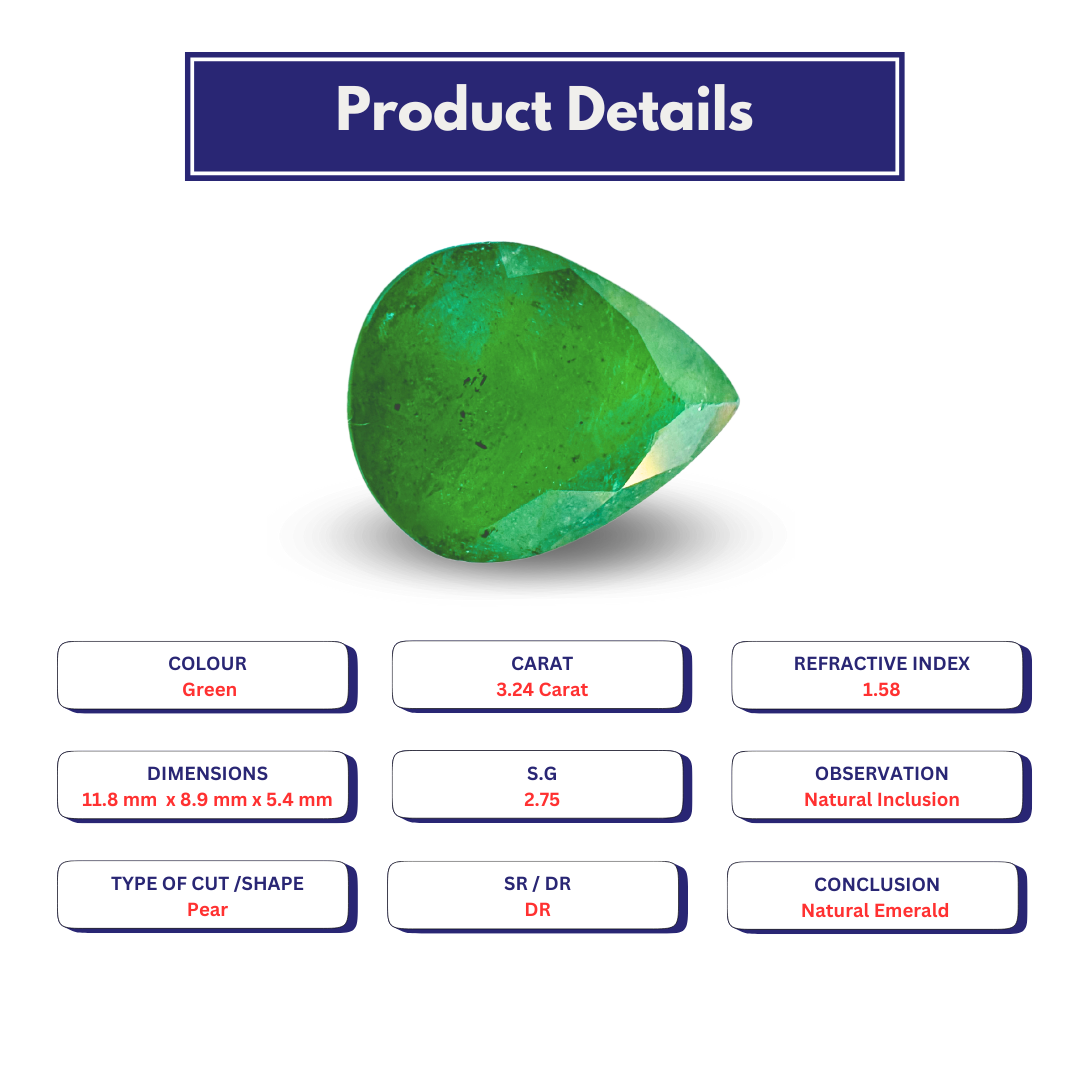 Natural Emerald 3.24