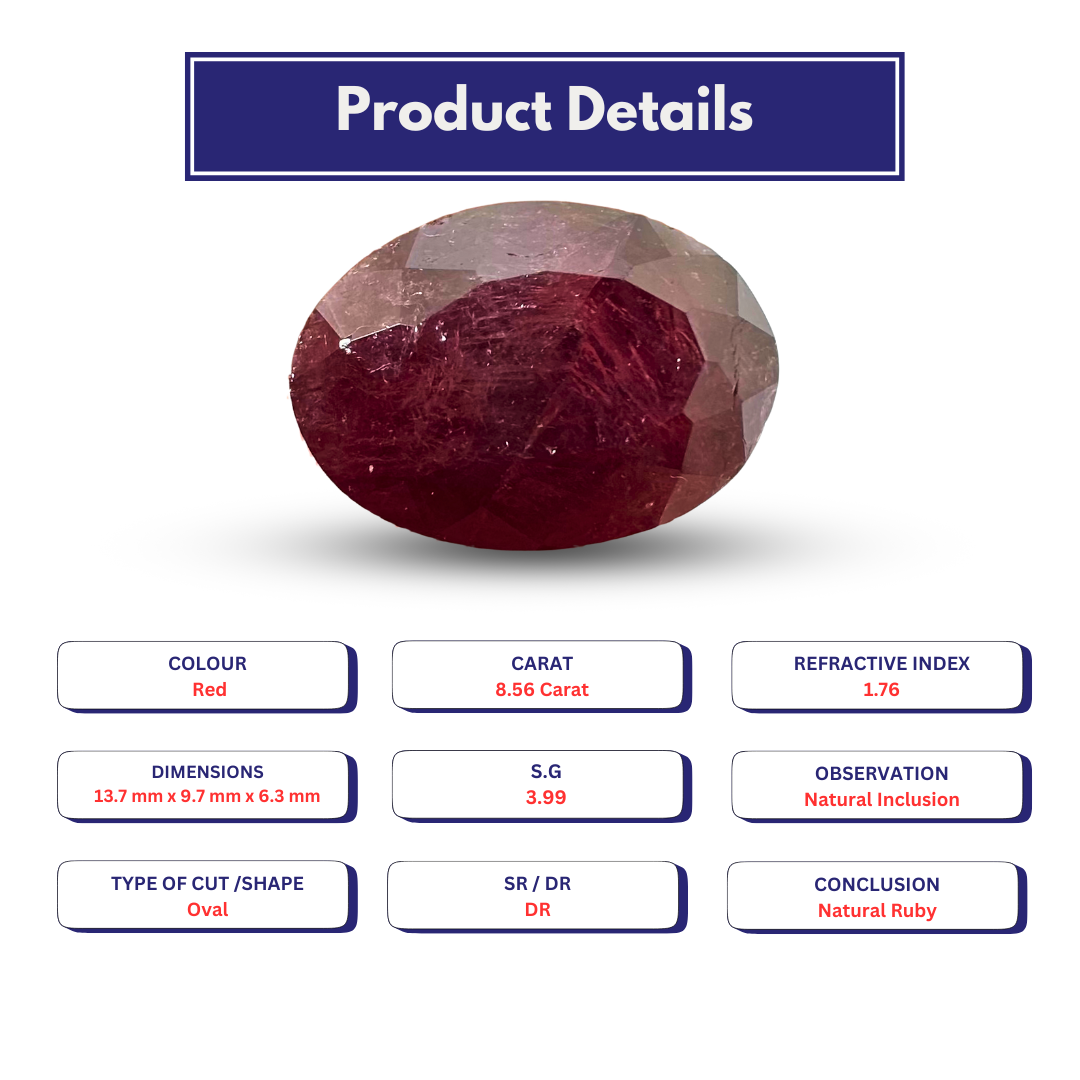Ruby 8.56 Carat