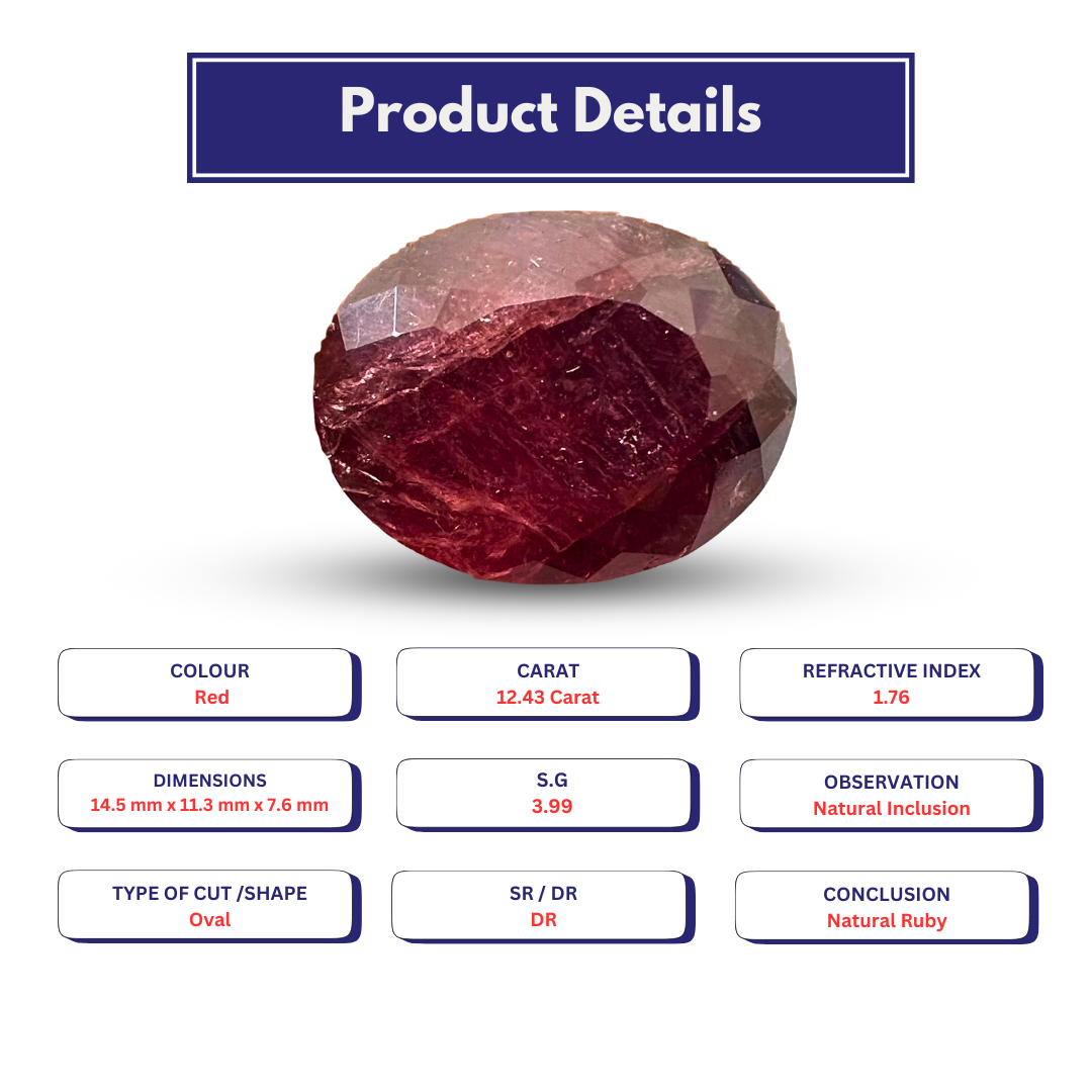 Ruby 12.43 Carat