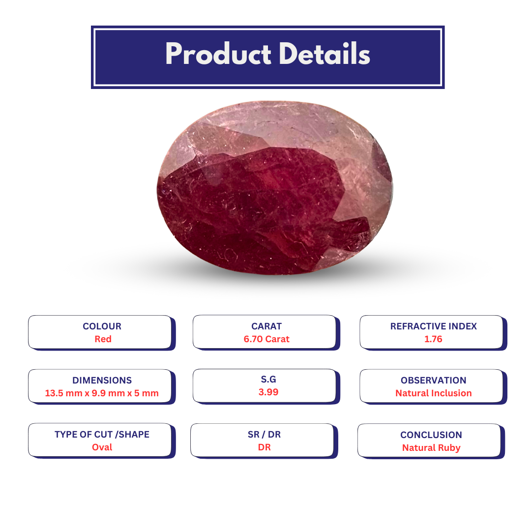 Ruby 6.70 Carat