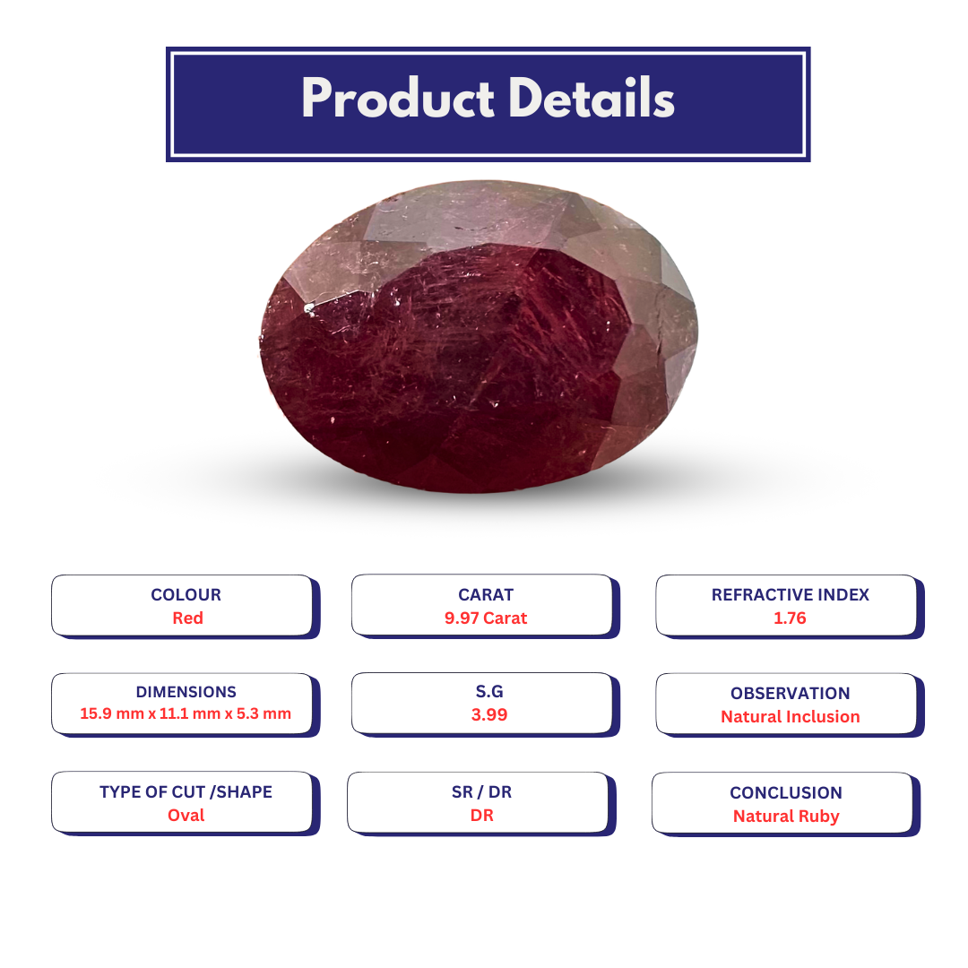 Ruby 9.97 Carat