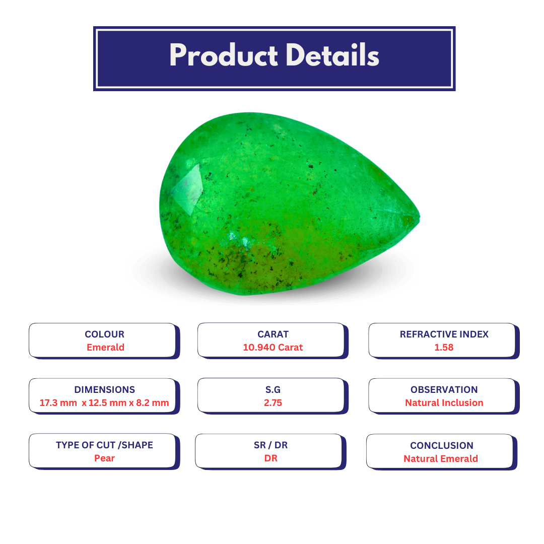 Natural Emerald 10.94