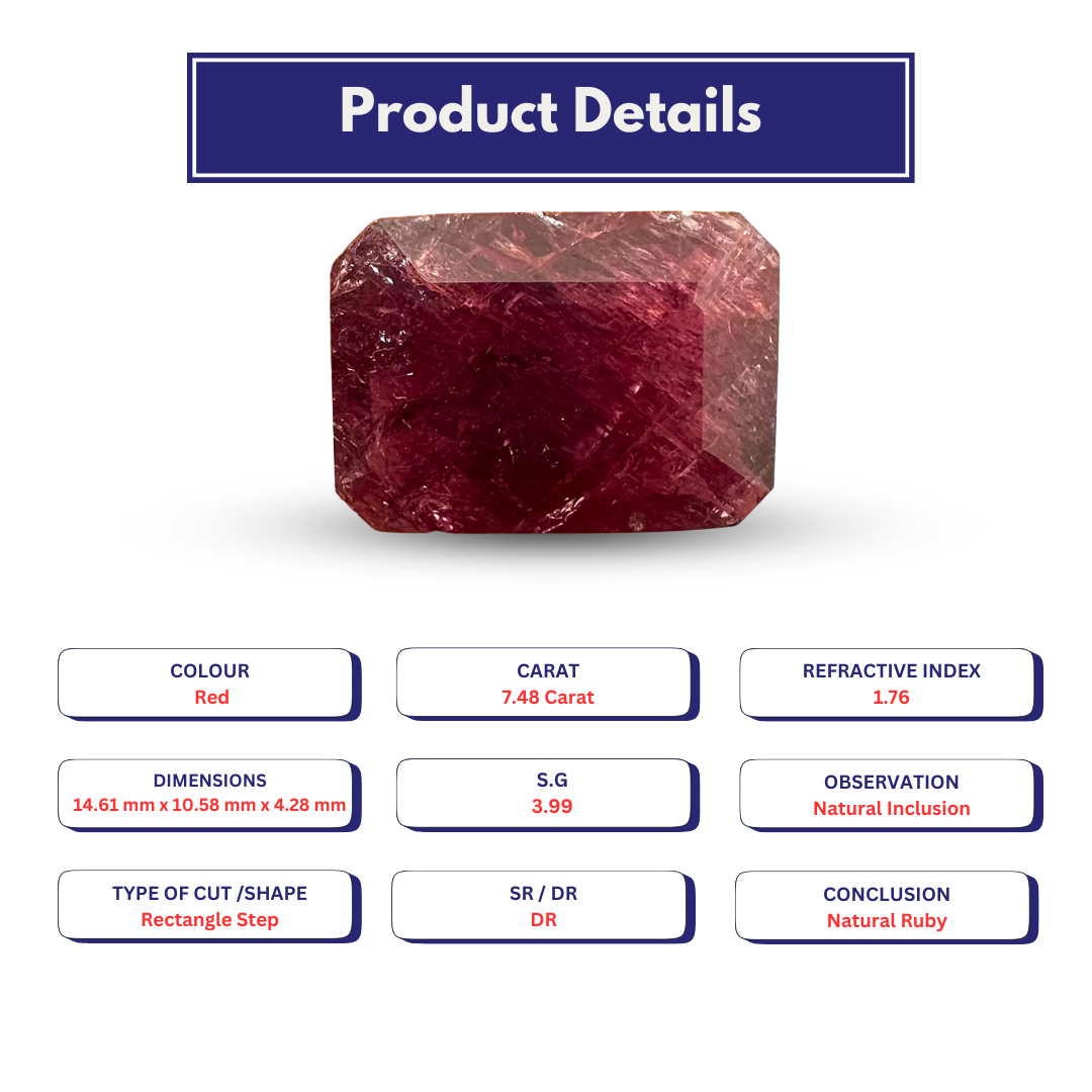 Ruby 7.48 Carat