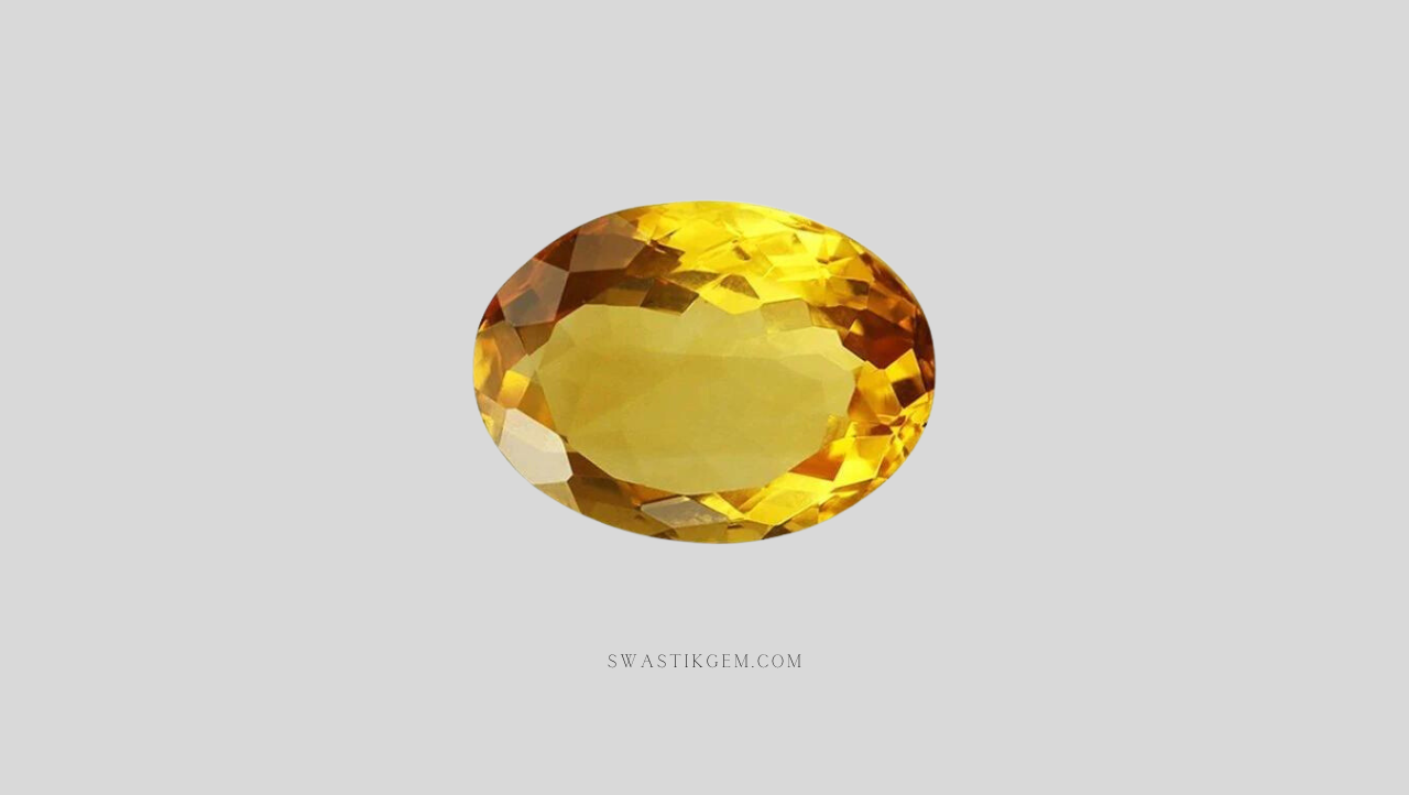 Yellow Citrine Stone 8 Carat