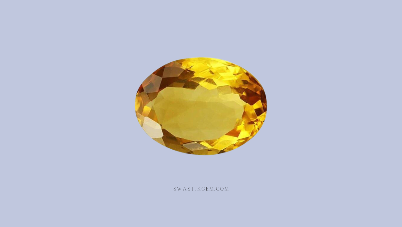 Yellow Citrine Stone 8 Carat