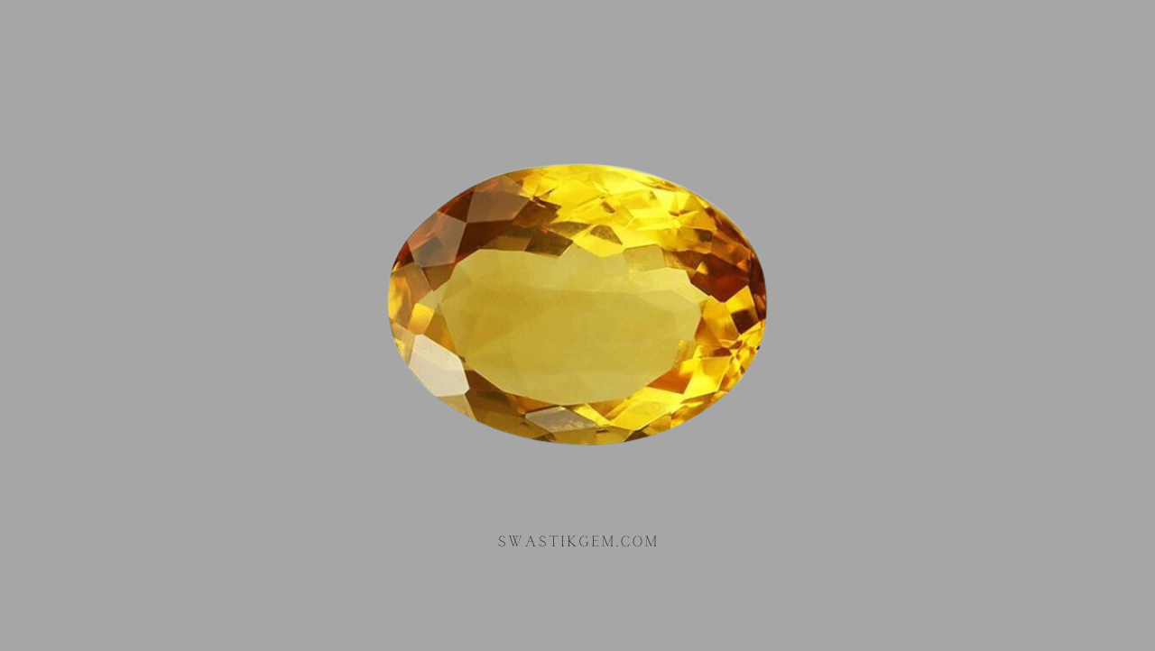 Yellow Citrine Stone 8 Carat