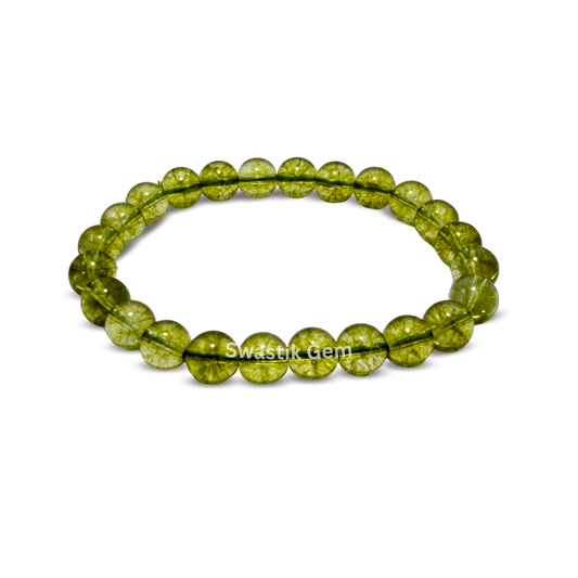 Peridot Bracelet  'Swastik Gem' branding.