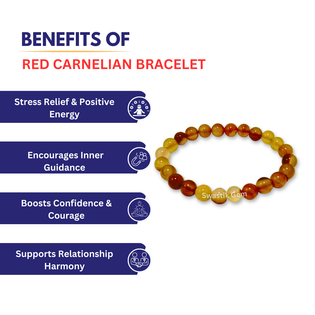 Red carnelian bracelet with benefits 