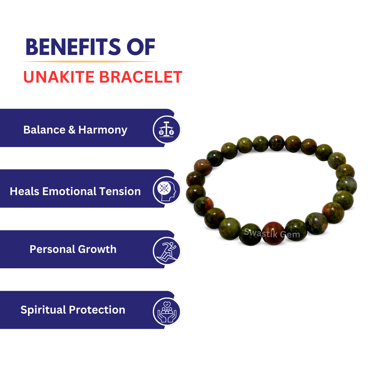 Unakite Bracelet