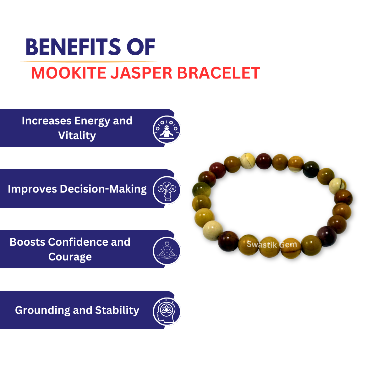 Mookite Jasper Bracelet