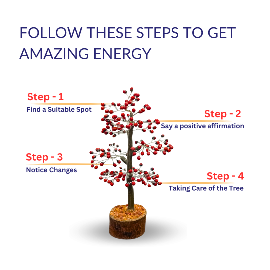 Red Gunja Tree to follow these steps to get amazing Energy