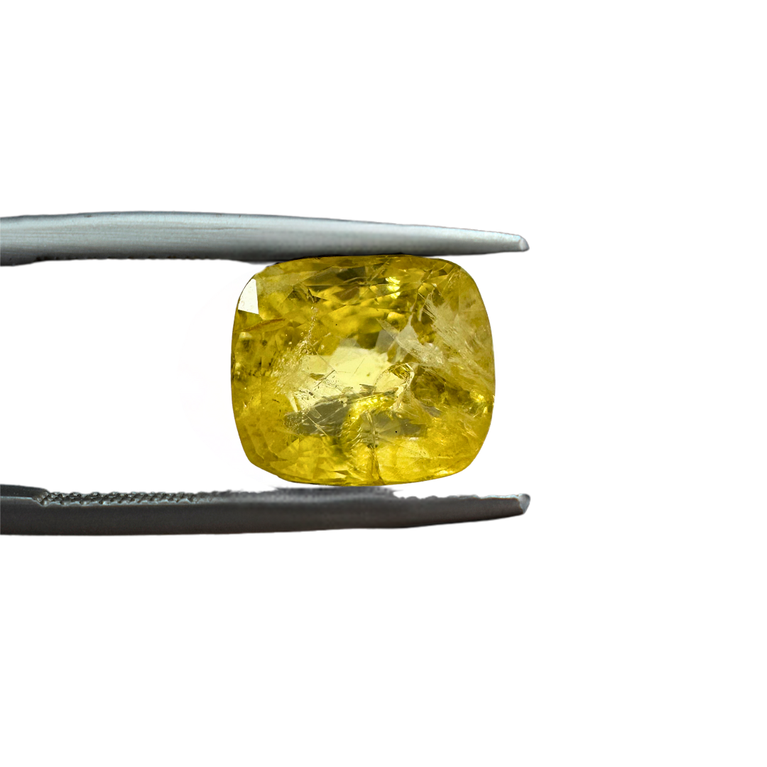Yellow sapphire 5.53 Carat