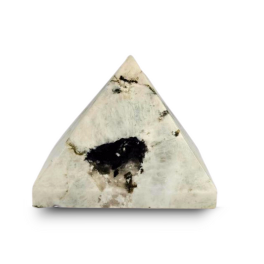 Natural Rainbow Moonstone Pyramid