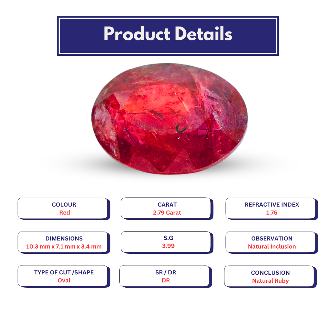 Ruby 2.790 Carat
