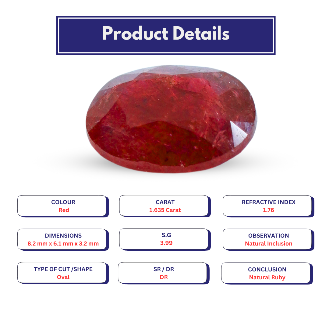 Ruby 1.635 Carat