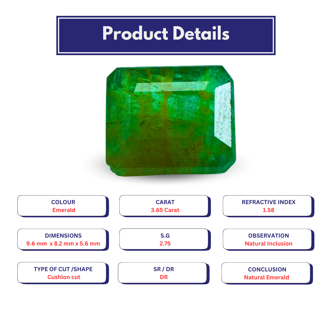 Natural Emerald 3.65