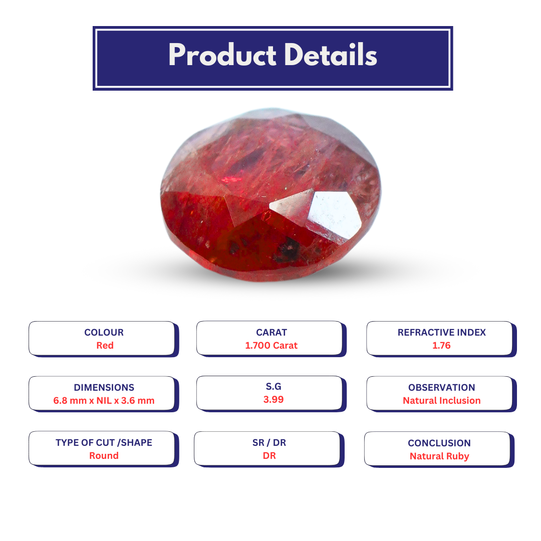 Ruby 1.700 Carat