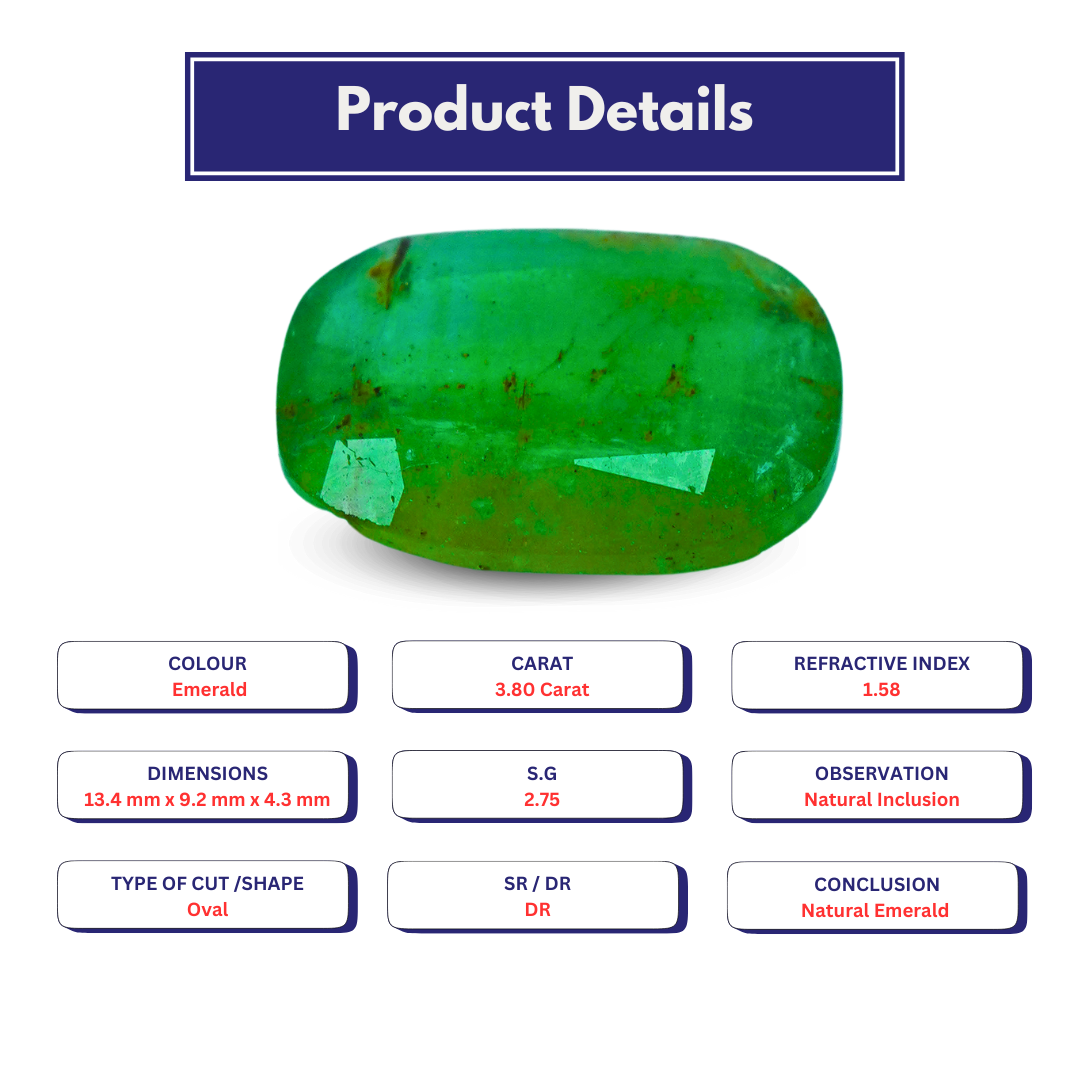 Natural Emerald 3.80