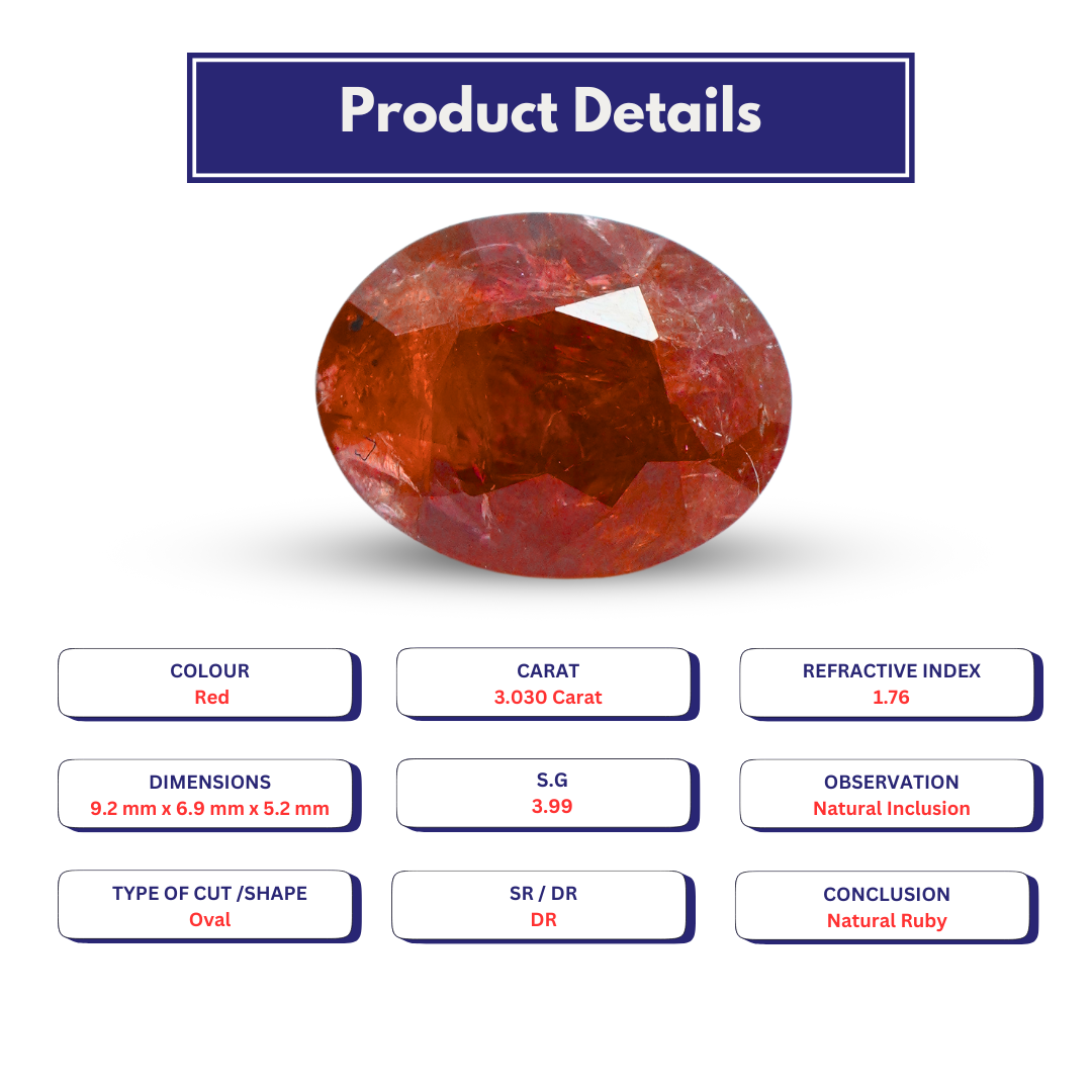 Ruby 3.030 Carat