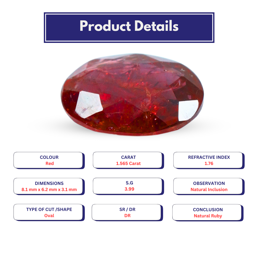 Ruby 1.565 Carat