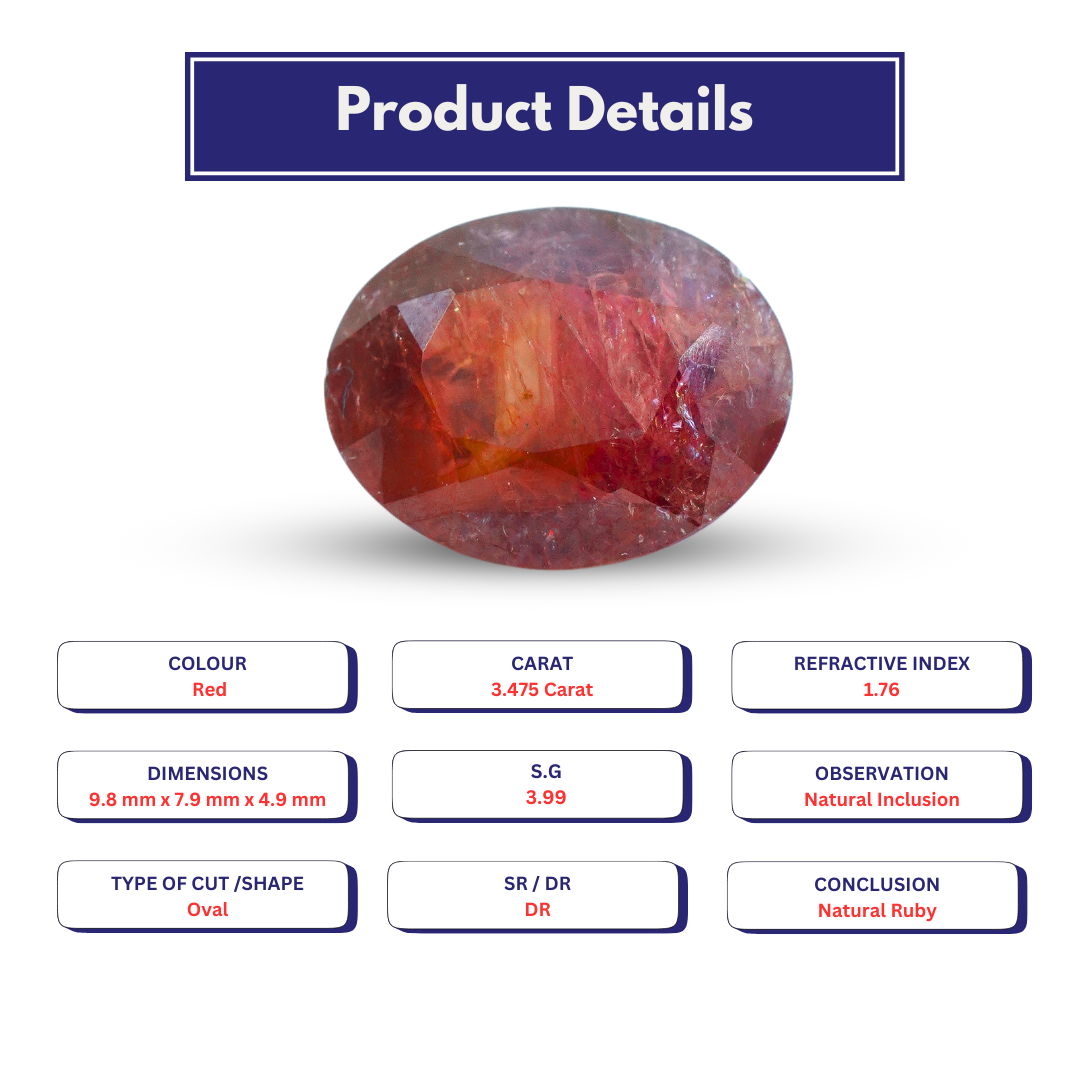 Ruby 3.475 Carat