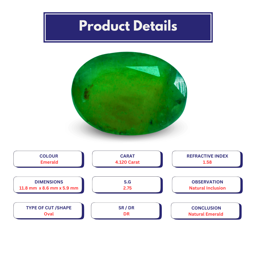 Natural Emerald 4.12