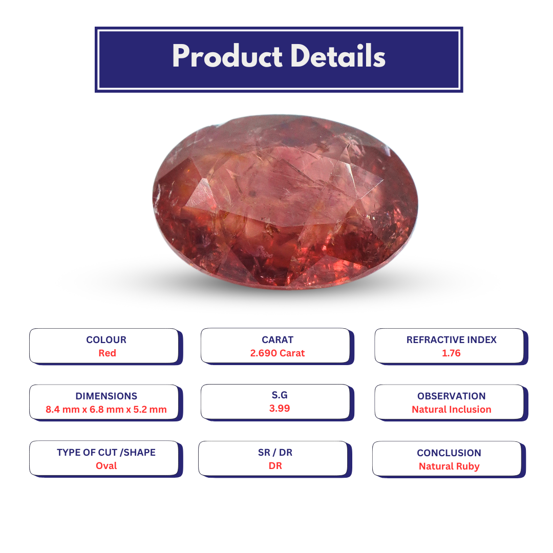 Ruby 2.690 Carat