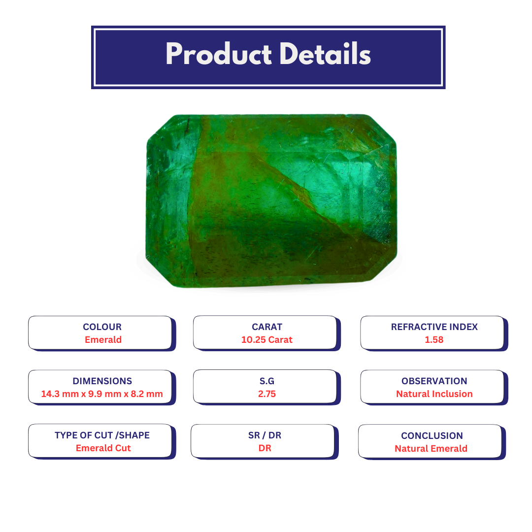 Natural Emerald 10.25