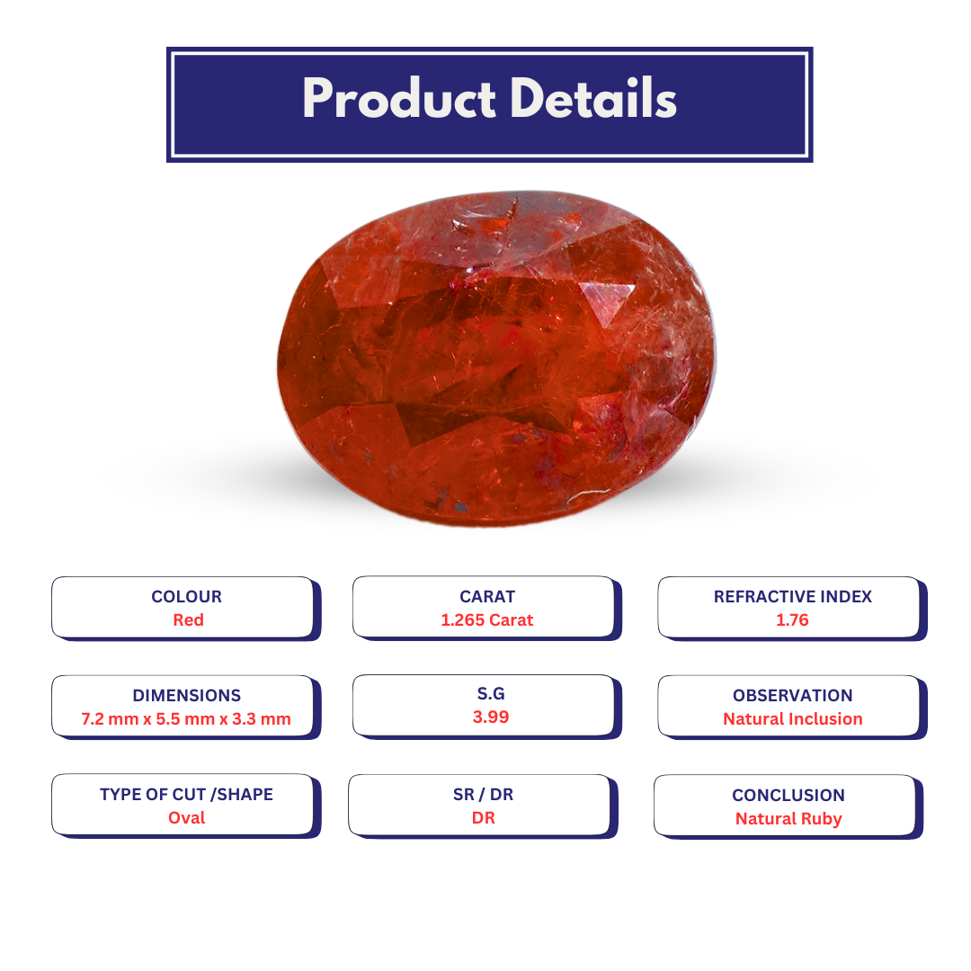 Ruby 1.265 Carat
