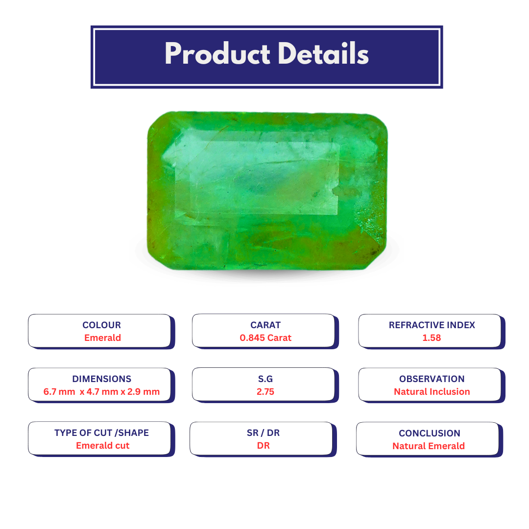 Natural Emerald 0.845