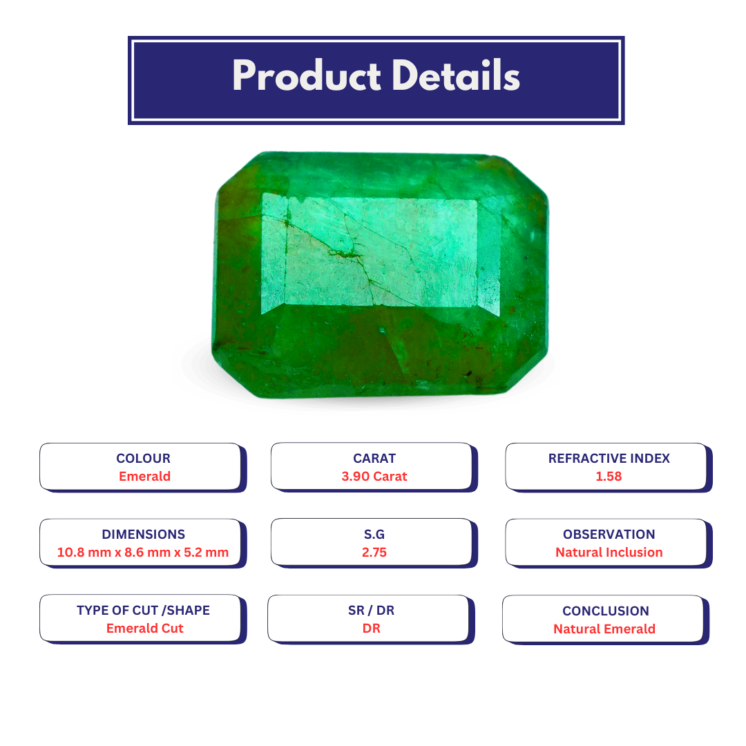 Natural Emerald 3.90