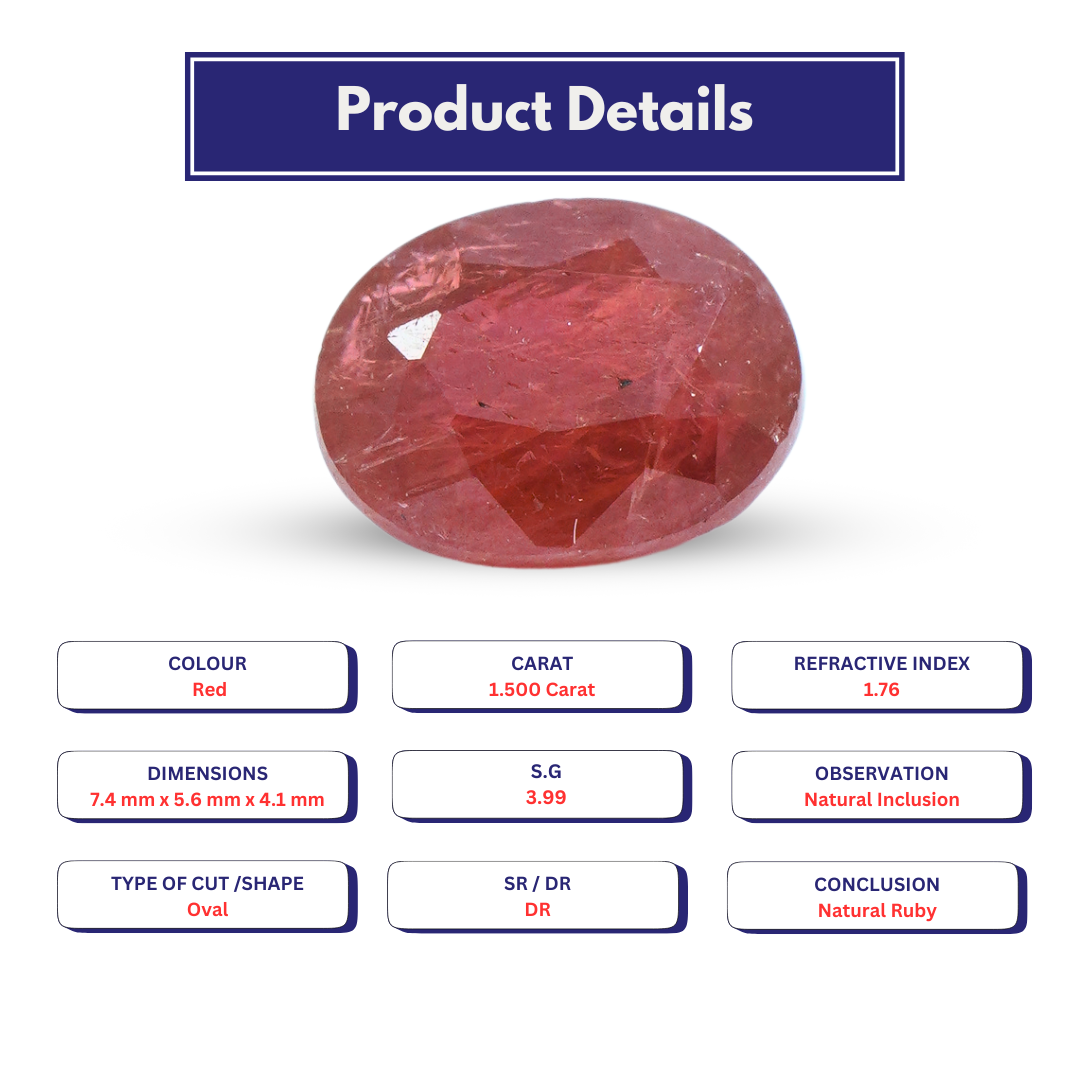 Ruby 1.500 Carat