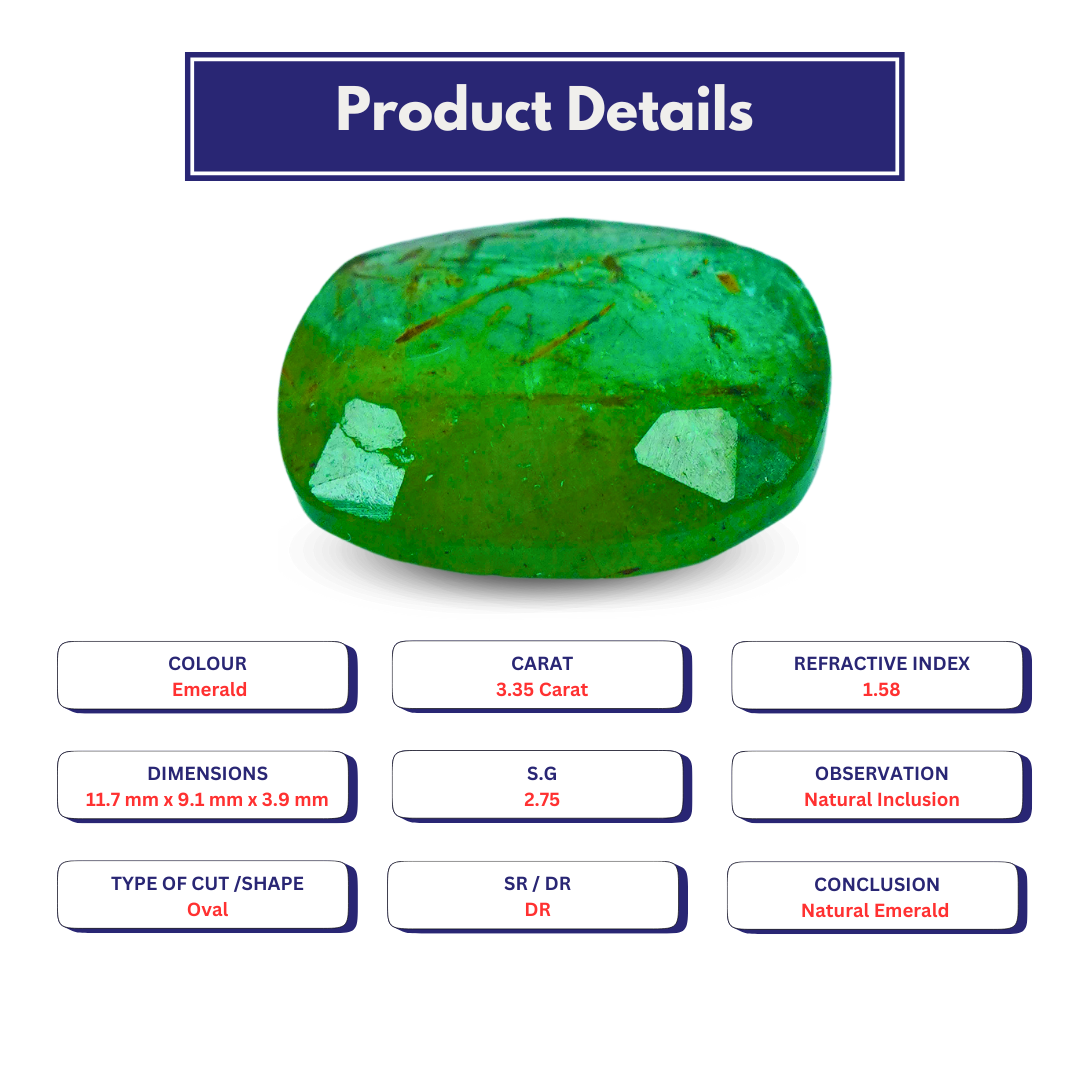 Natural Emerald 3.35