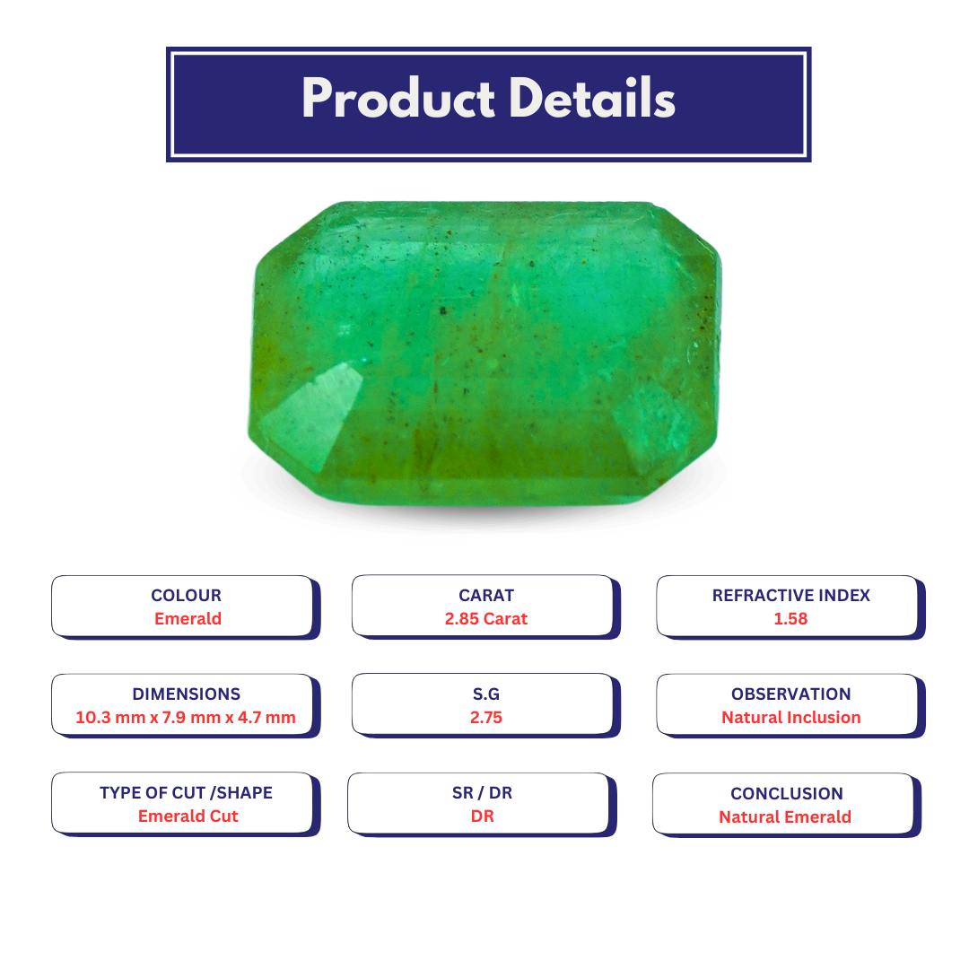 Natural Emerald 2.85