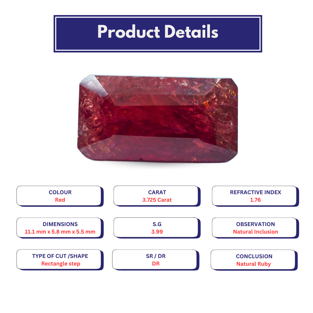 Ruby 3.725 Carat
