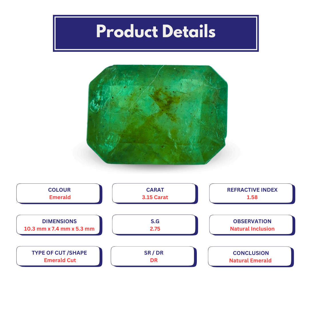 Natural Emerald 3.15