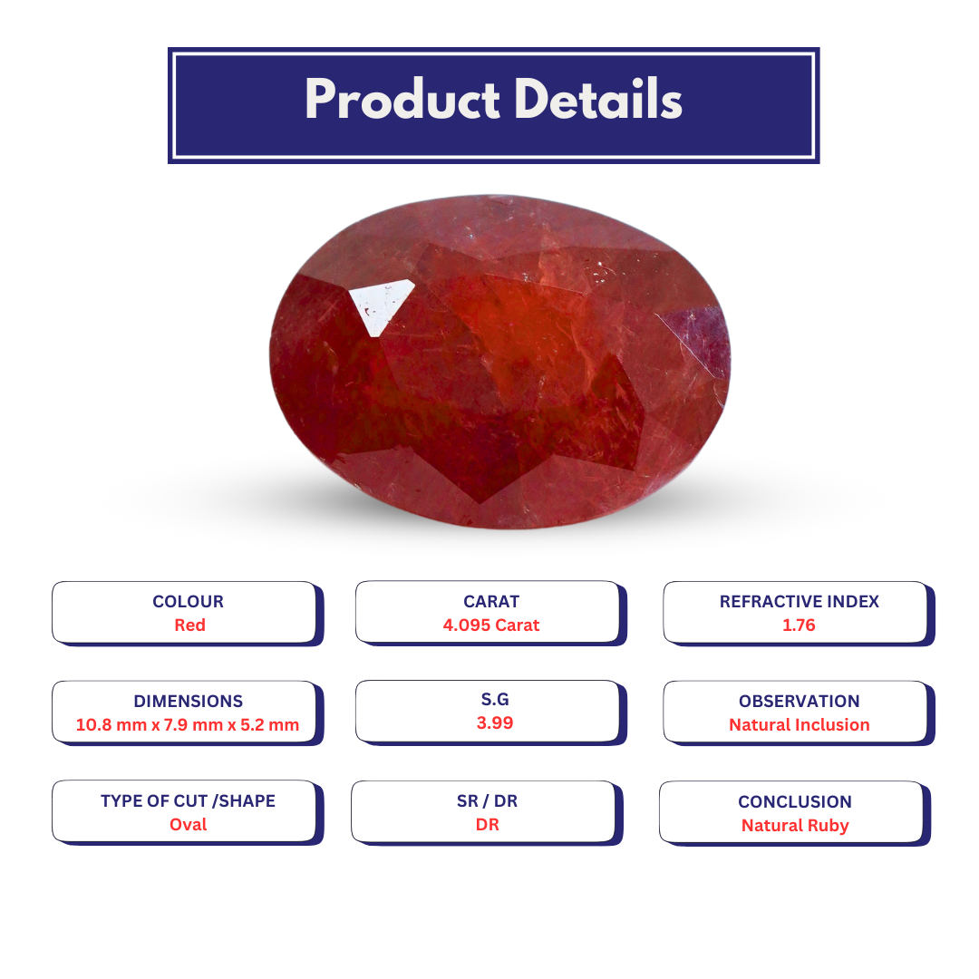 Ruby 4.095 Carat